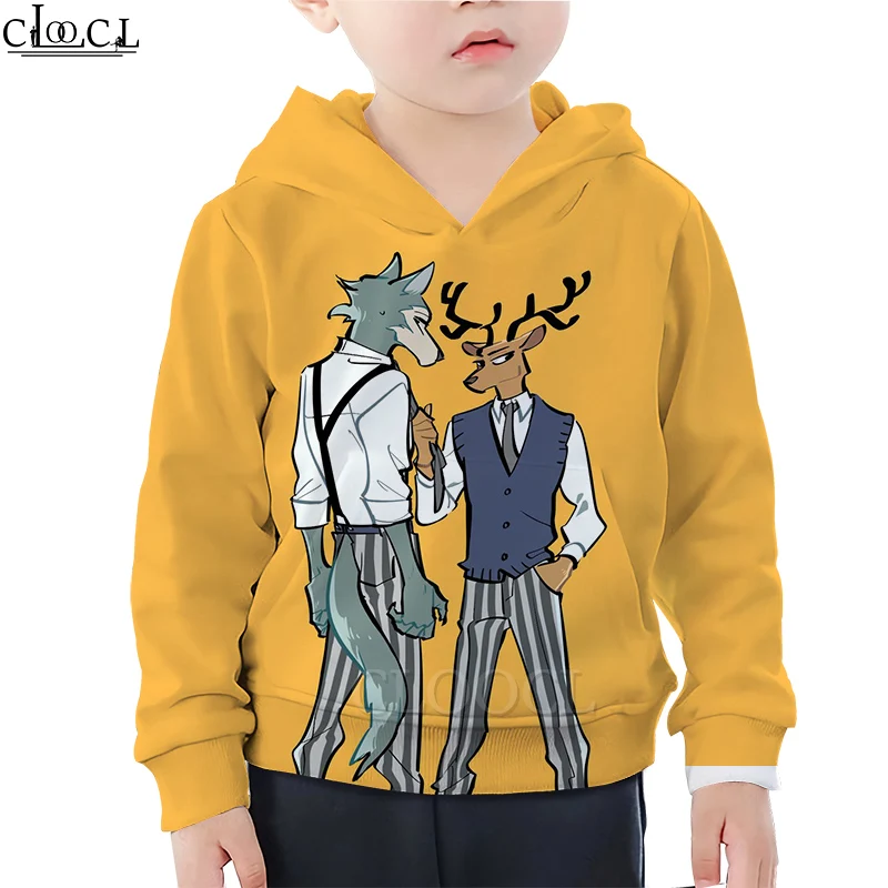 

Толстовки CLOOCL с рисунком аниме BEASTARS, детские толстовки с 3D принтом, детская модная повседневная одежда, повседневная Уличная одежда, пальто