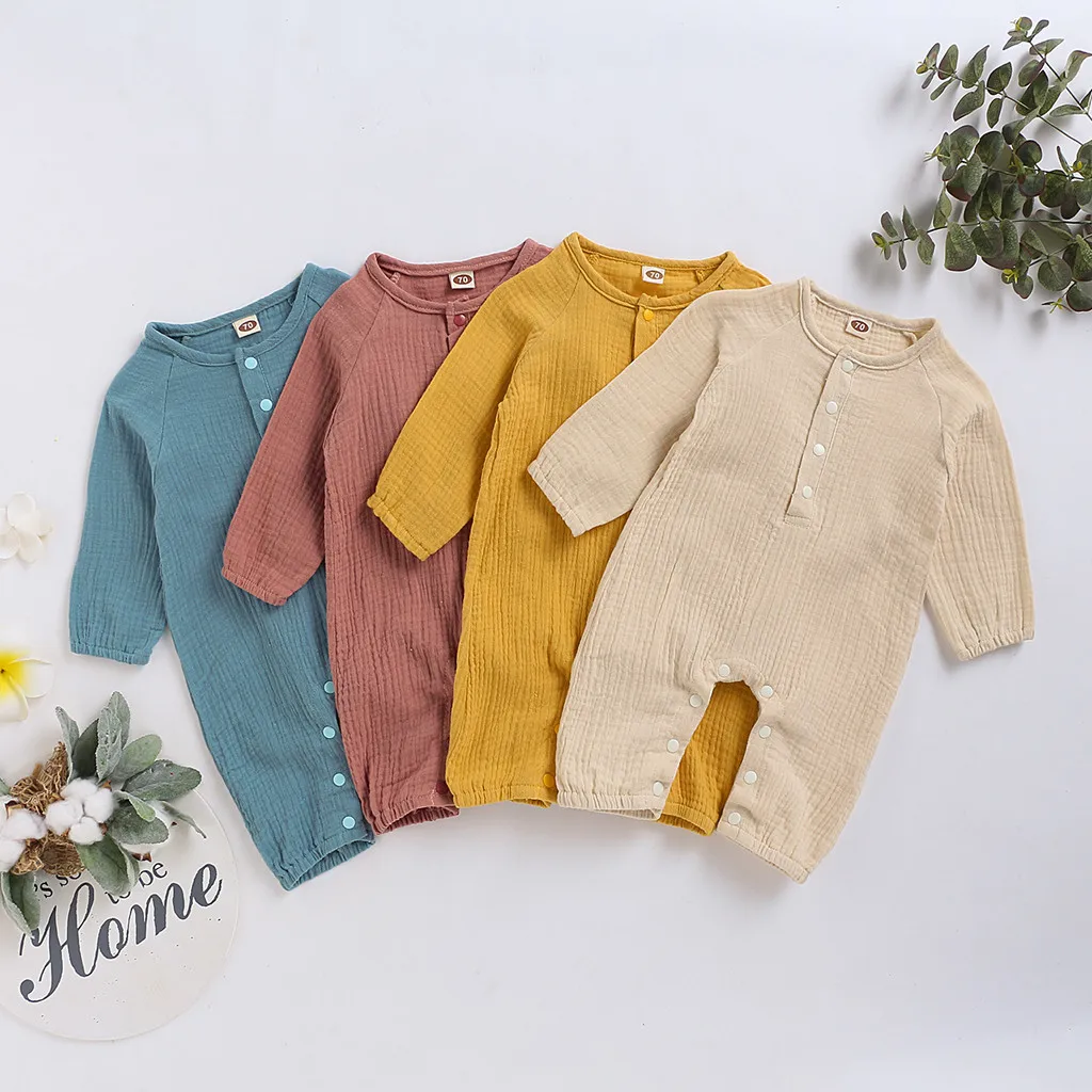 Милая Одежда для новорожденных Комбинезон Сезон осень весна Повседневный