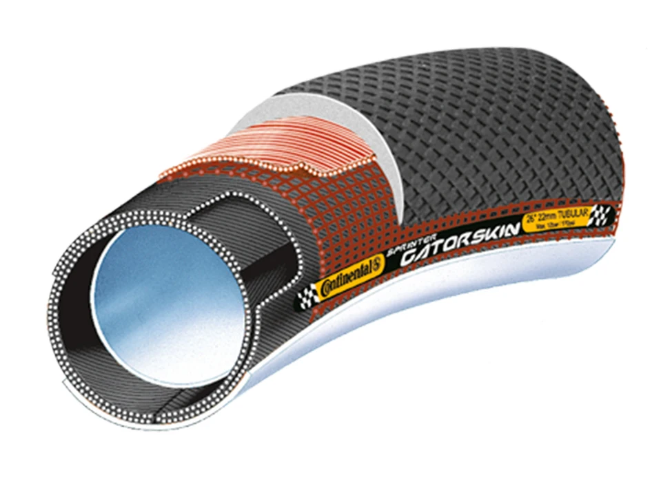 Top ContinentaI Sprinter gatorskin 180TPI 700 * 23C дорожные велосипедные трубчатые шины 290g с