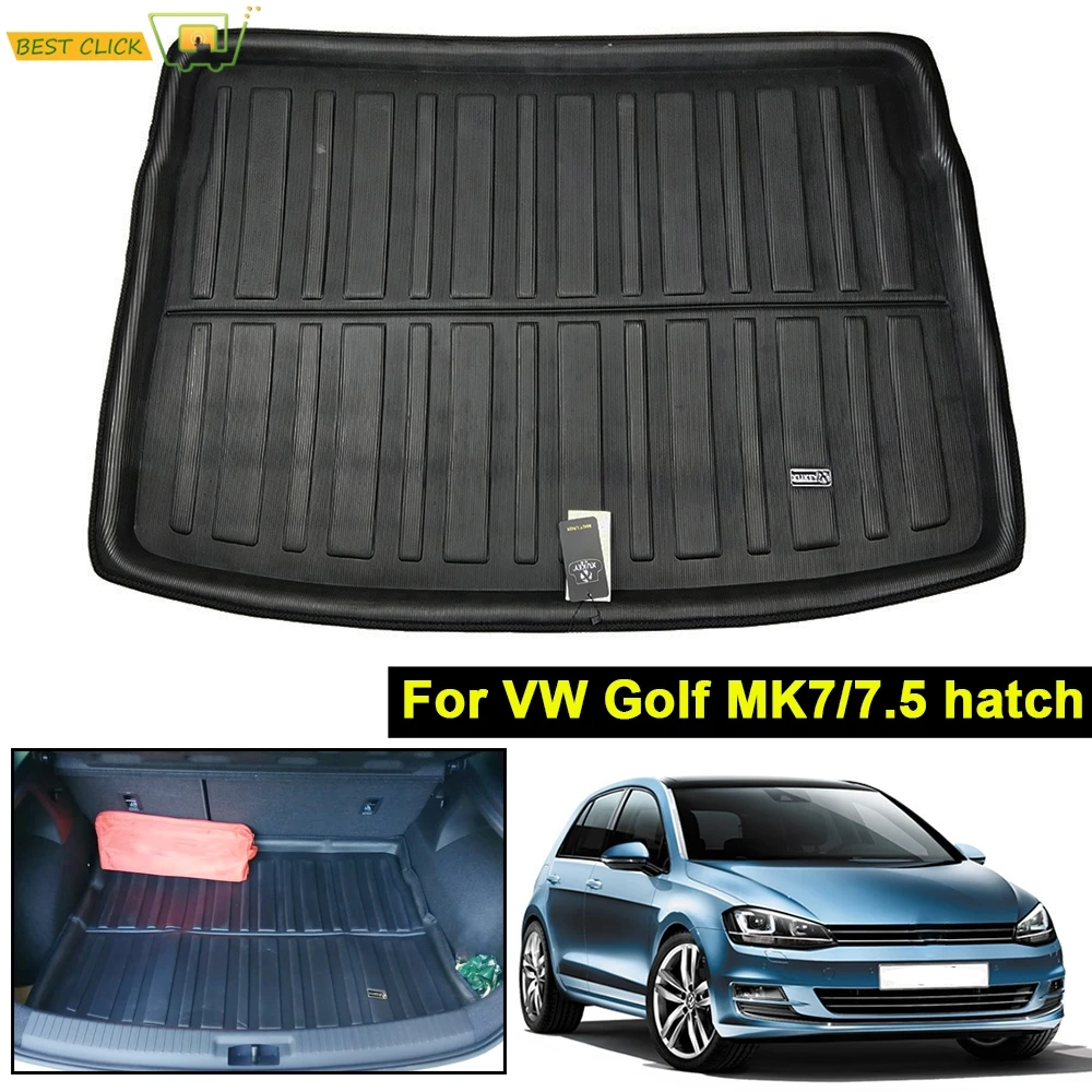 Задний багажник коврик для Volkswagen VW Golf 7 / GTI R Mk7 хэтчбек люк 2013 2014 2015 2016 грузовой