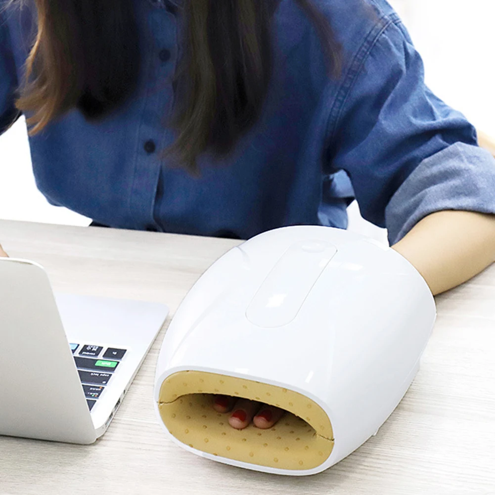 

Hand Warmer Electric Massager Machine Heat Physiotherapy Equipment Palm Hand Finger Massager Air Pressure Heat Compress
