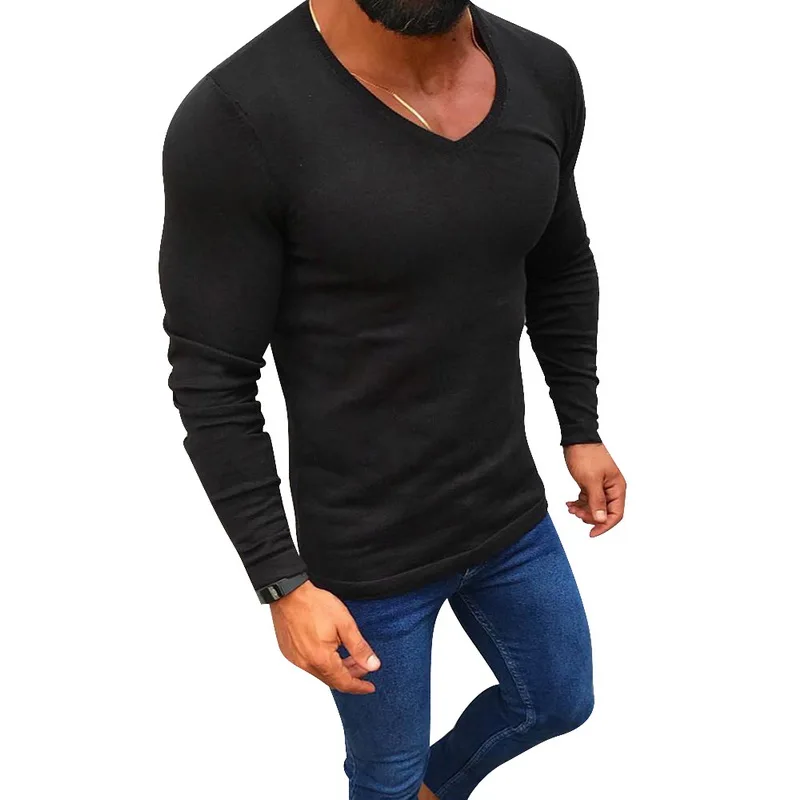 CYSINCOS новый акриловый свитер для мужчин с длинным рукавом пуловеры верхняя одежда