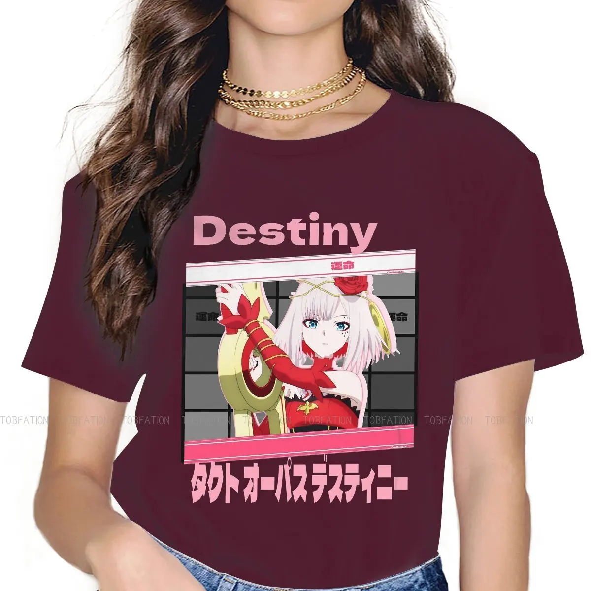 Takt op Destiny Music Anime TShirt for Woman Girl Cool Girl Cosette 5XL Casual Sweatshirts T Shirt New Design Loose