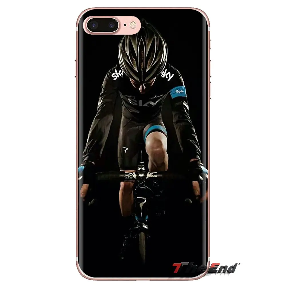 Чехол из ТПУ для велосипедной гонки Sky Pro Team Cycling iPhone XS Max XR X 4 4S 5 5S 5C SE 6 6S 7 8 Plus samsung