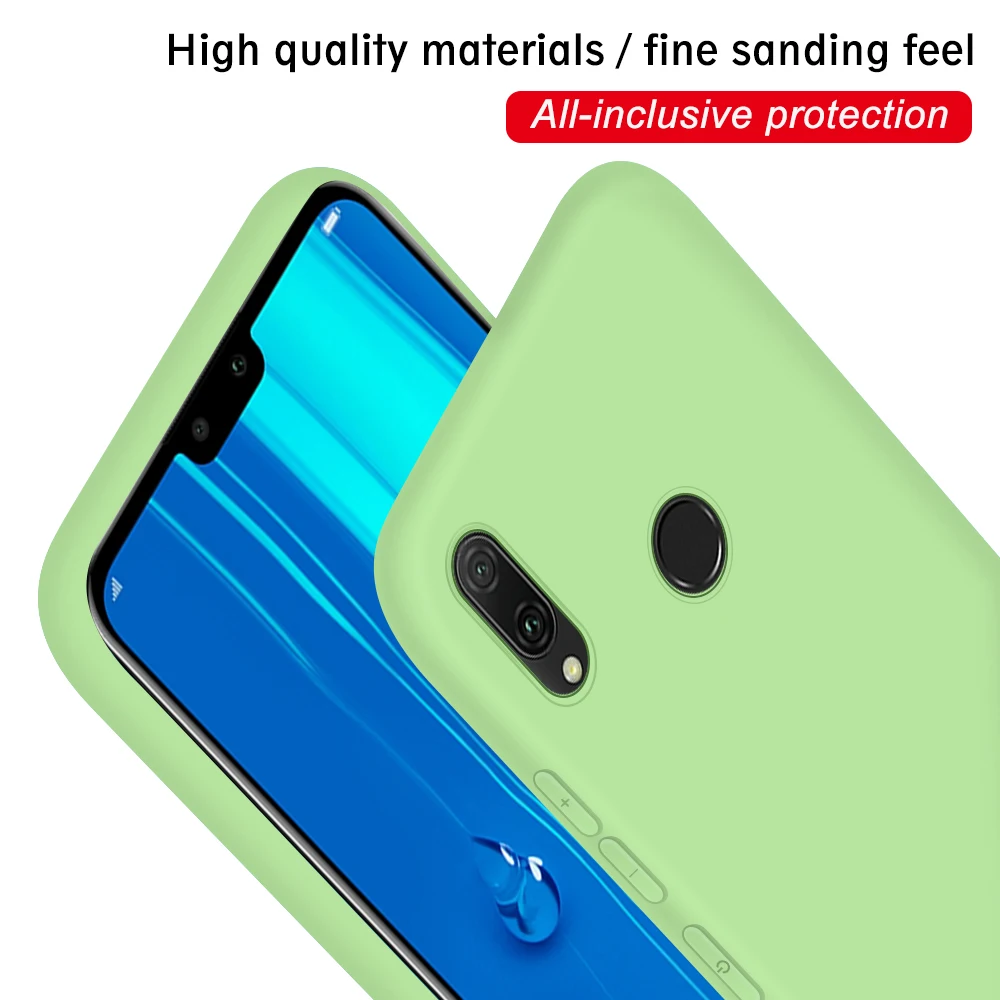 Однотонный простой чехол для huawei P30 Lite P20 Pro 2019 анти-капля против царапин ТПУ