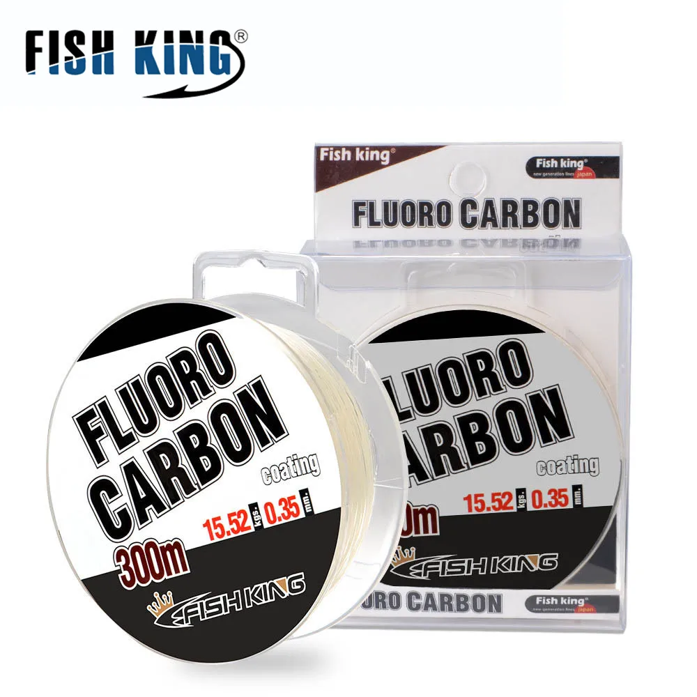 Фторуглеродная рыболовная леска FISH KING 300 м 0 3 мм-0 5 мм фунта-фунта погружная для