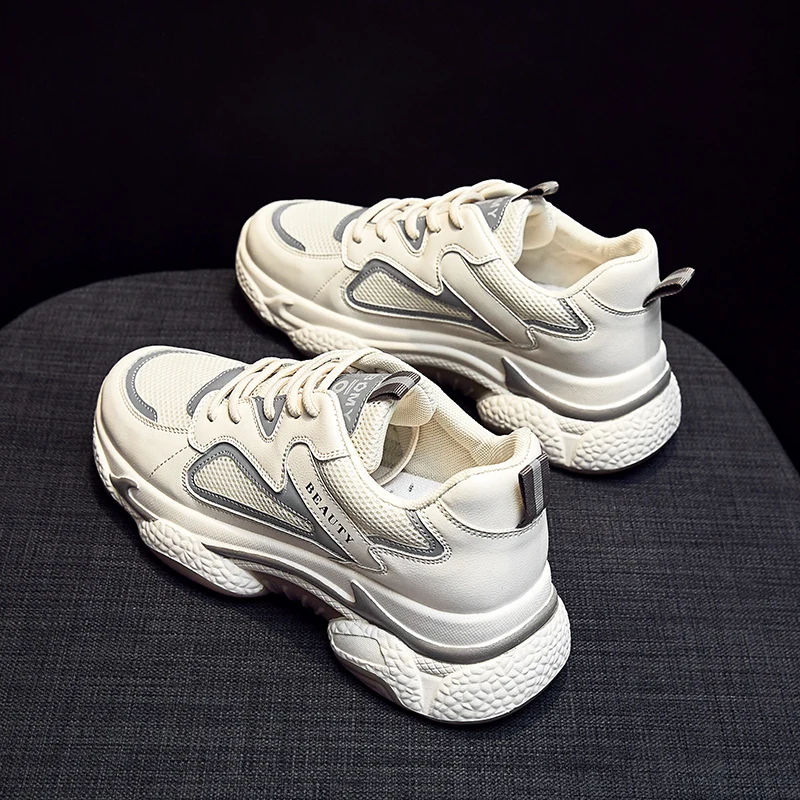 2019 новые женские сексуальные кроссовки из ПУ-сетки самая популярная