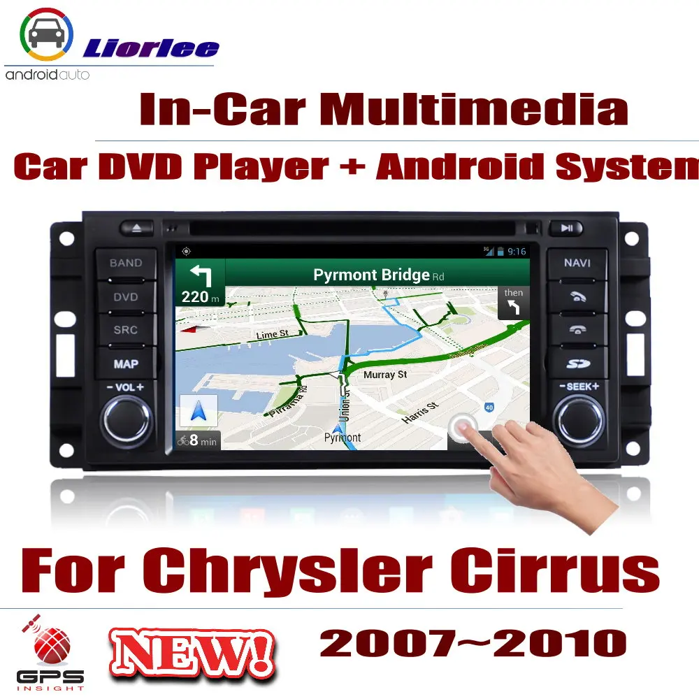 Для Chrysler Cirrus 2007 2010 автомобильный Android плеер DVD GPS навигационная система HD экран