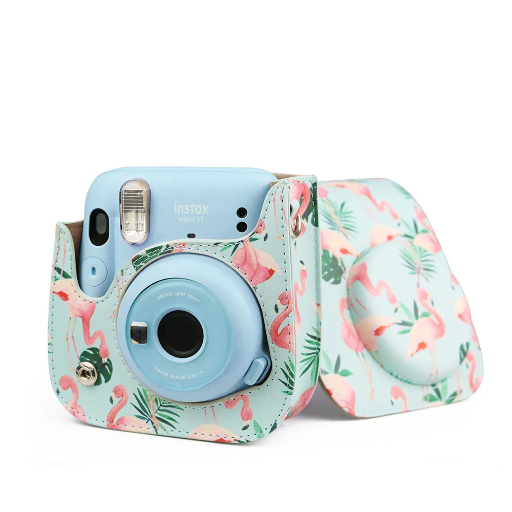 Чехол из искусственной кожи для камеры Polaroid Fuji Fujifilm Instax Mini 11/9/8/8 + Симпатичный
