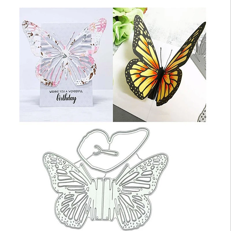 

2020 новые металлические штампы с бабочками, штампы для скрапбукинга, изготовления открыток, тиснения, рукоделия, бумажный трафарет штампы с ...