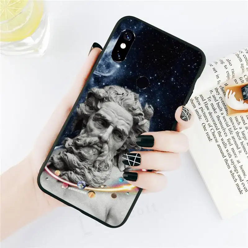 

statue art vintage painting mobile Phone Case For Xiaomi Redmi note 7 8 9 t k30 max3 9 s 10 pro lite