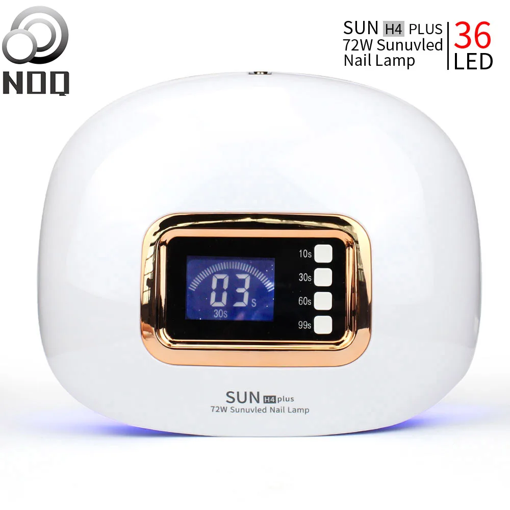 NOQ SUN H4 Plus Max72W лампа для маникюрных ногтей две руки солнце светодиодная УФ гель