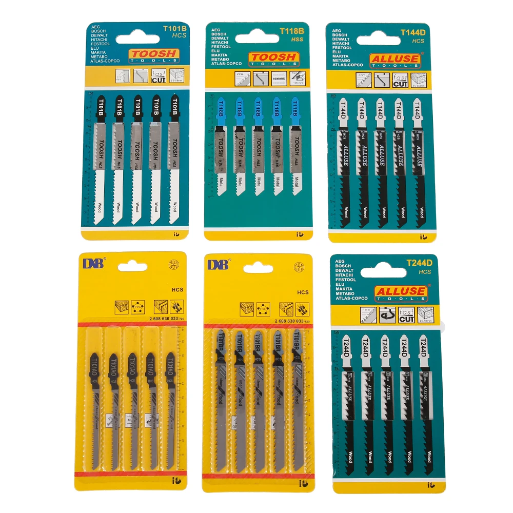 Лезвия для лобзиков HCS с Т образным хвостовиком комплект лезвий заземления