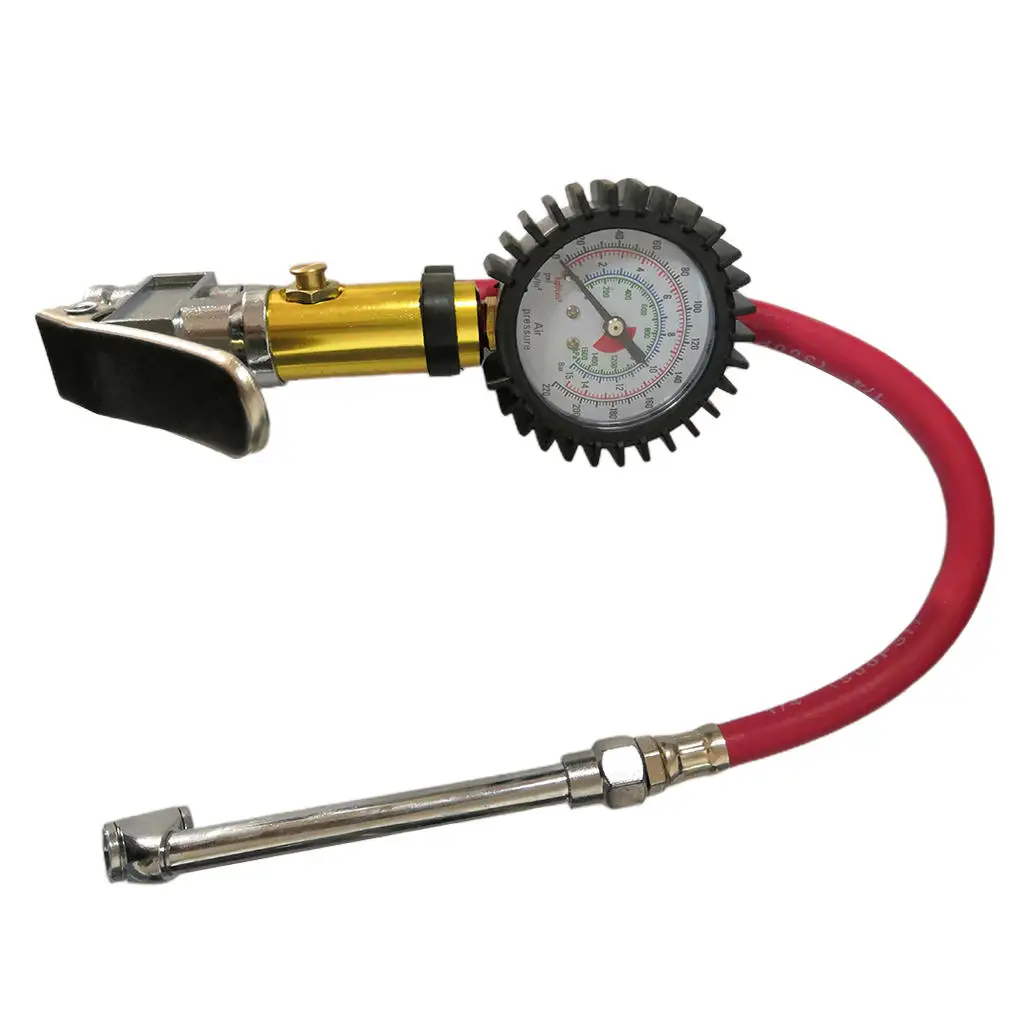

Heavy Duty 3 In 1 Air Line Tyre Inflator Gauge Car Truck Tire Pressure Gauge