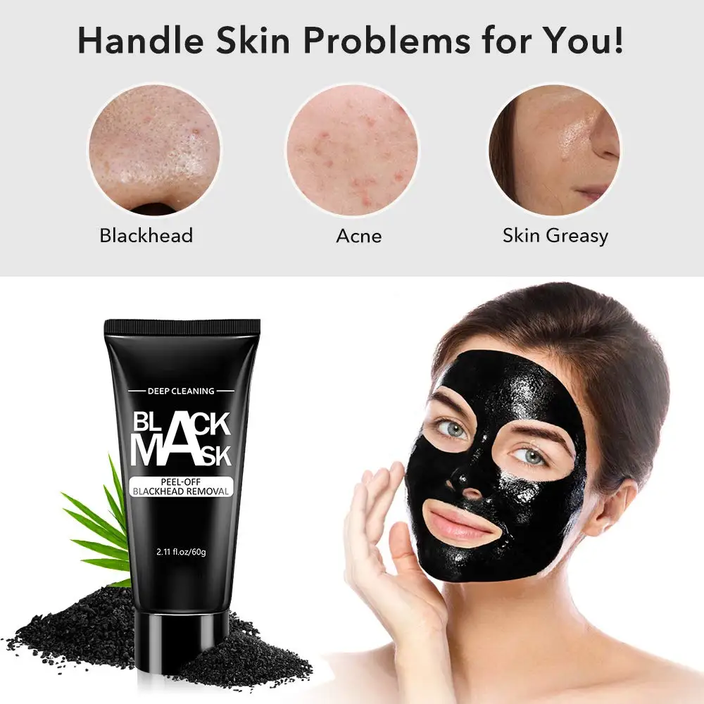 Маска для лица удаления черных точек угольная отшелушивающая маска Глубокая