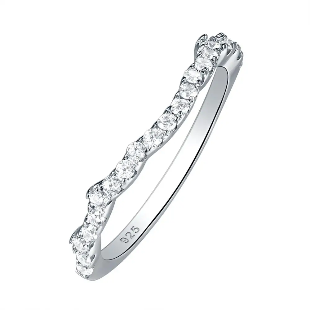 Wuziwen 3 Pcs Wedding Rings For Women Genuine 925 Sterling Silver Engagement Ring Set 2.7Ct AAAAA Zircon Luxury Bridal Jewelry | Украшения