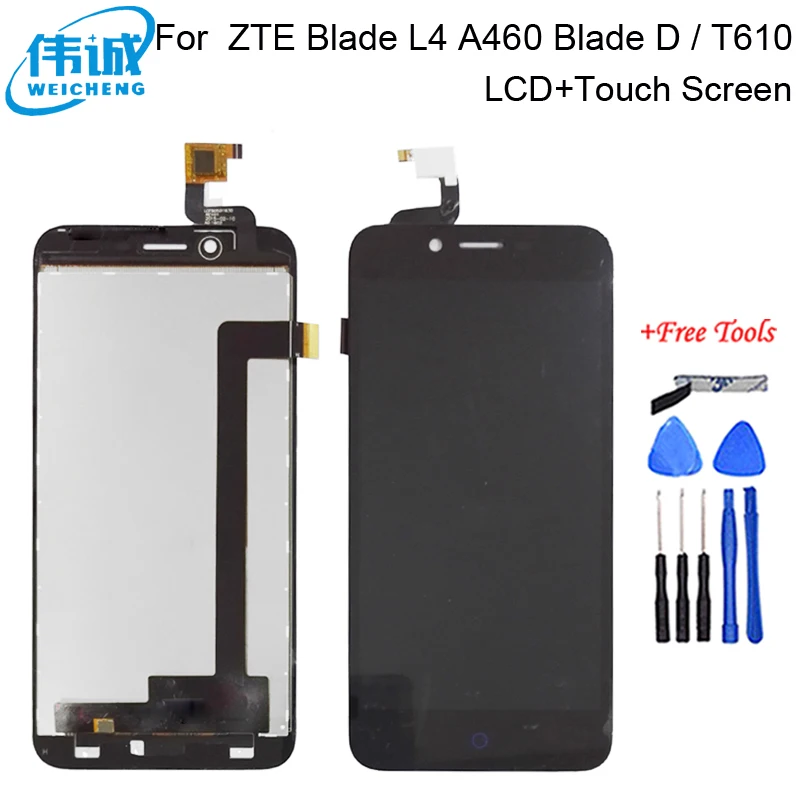 WEICHENG высококачественный ЖК дисплей 5 0 дюйма для ZTE Blade L4 A460 D / T610|touch screen digitizer|display lcd