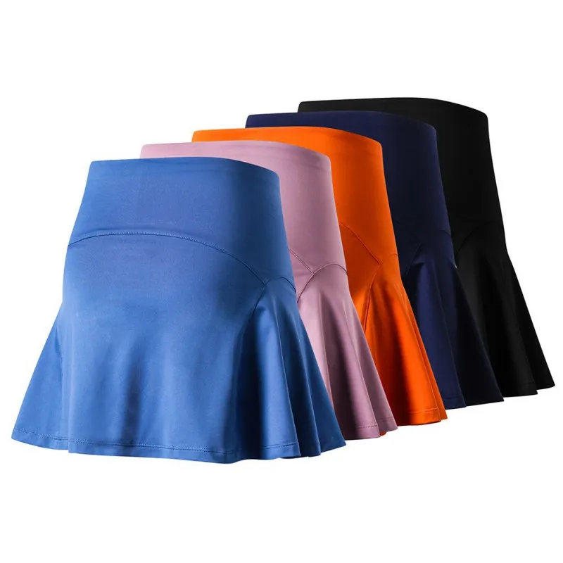 

Outdoor Sports Pants Skirt Female Quick-drying Running Badminton Tennis Skirt Fake Two Short Skirt Women Running Tennis Skirts