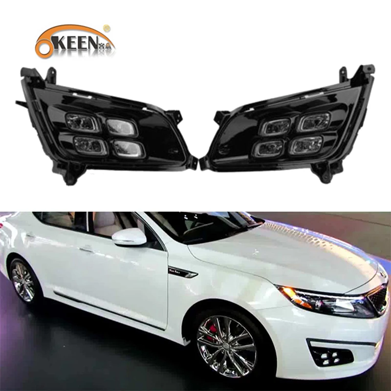 OKEEN 2 шт. Автомобильный светодиодный светильник дневного света для 2014 2015 Kia Optima K5 DRL