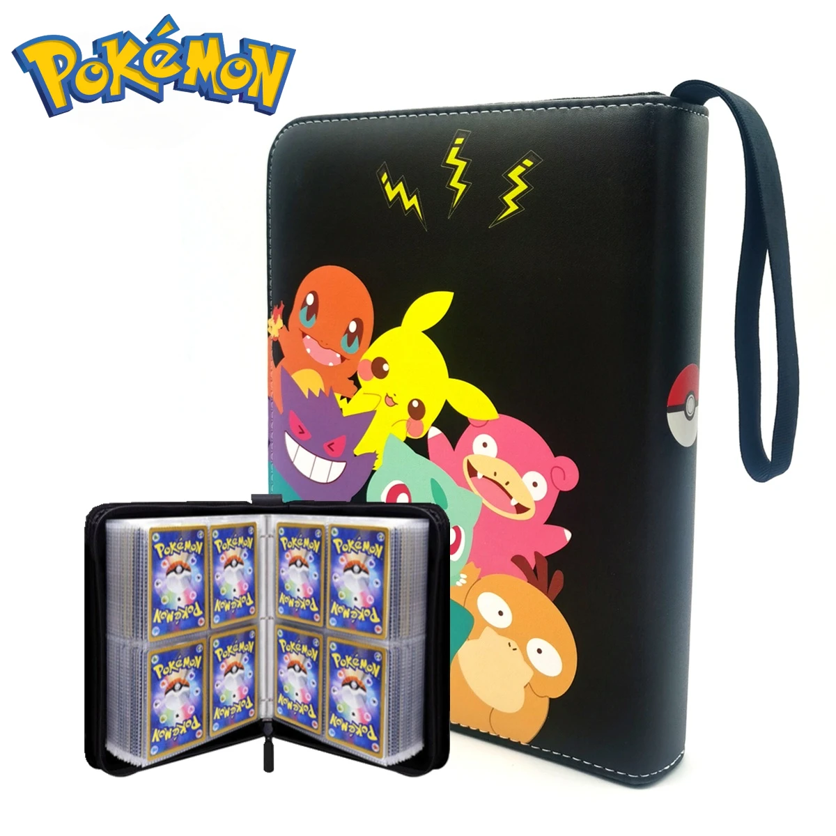 

Pokemon Card Cartoon Anime Holder Album Toy Collection Game Pokemones Cards Album Book
