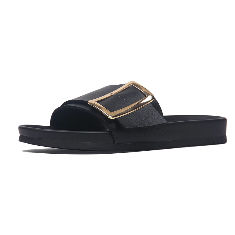 

Flat Shoes Female Big Size Home Slippers Women's Slides Massage Soft Summer Casual PU Basic PVC Leisure Shoes Slippers Women Su