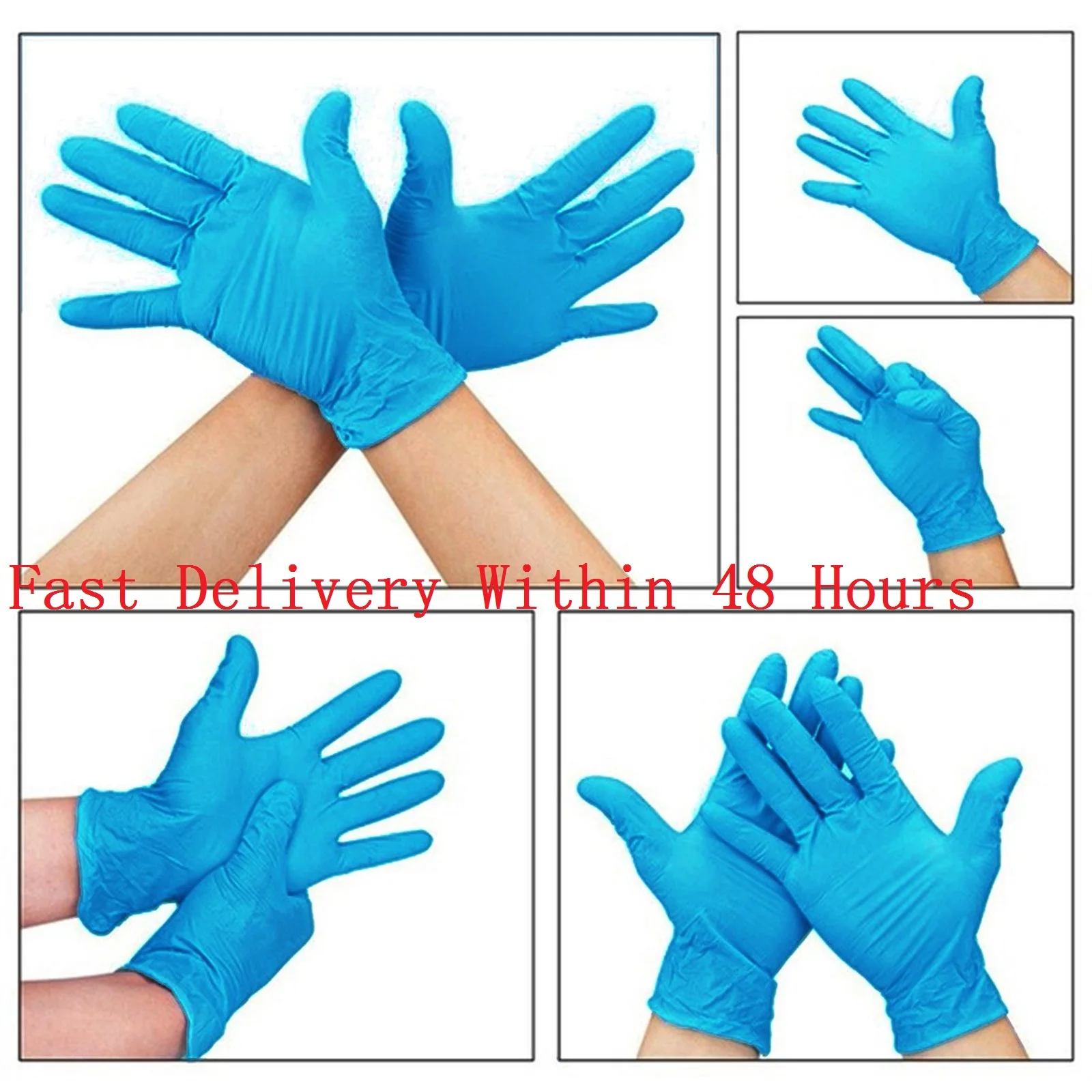 Резиновые одноразовые перчатки механика Nitrile в упаковке 100 шт. без пудры, универсальные, комфортные, черного цвета для детейлинга и чистки автомобилей.