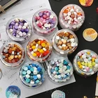 180 шт.кор. разноцветные восковые бусины для конвертов, свадебных приглашений, подарочных упаковок, фотопечати