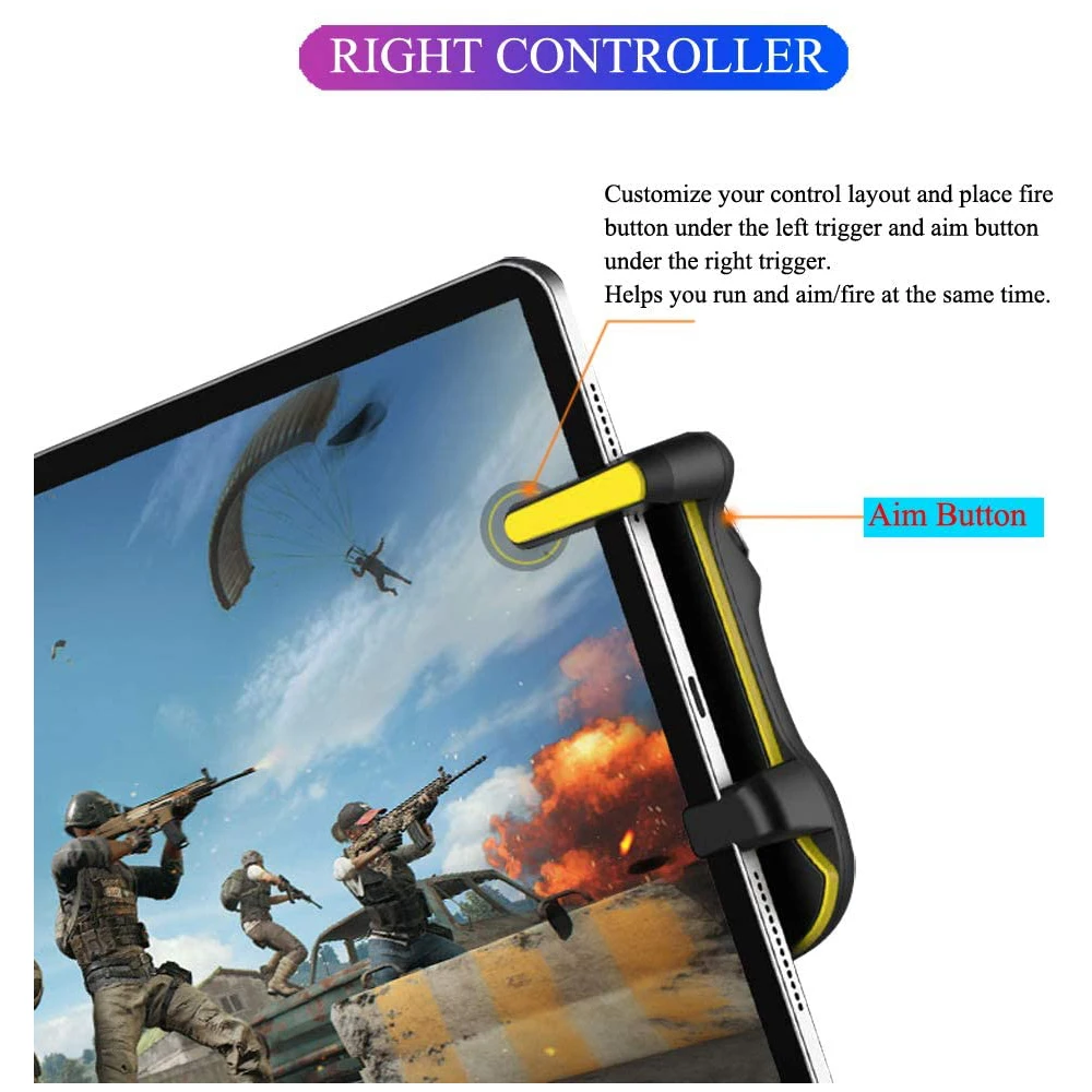 PUBG Trigger Controller Gamepad For Ipad Tablet Capacitance L1R1 Aim Button Joystick Grip For Mobile Phone FPS Game Accessories images - 6