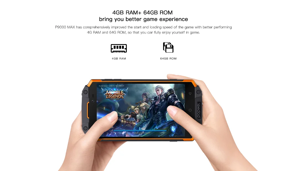 Глобальная версия разблокировки смартфона 9000 mah Poptel p9000 max 4G/64G NFC банк питания телефон может ODM водонепроницаемый прочный смартфон