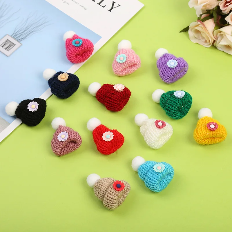 10 шт. шерстяная пряжа для вязания мини шляпы принадлежности поделок головные