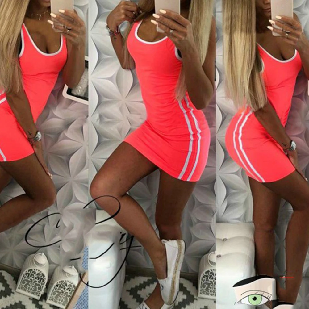 DANALA2020 Новое Сексуальное Женское летнее платье облегающее бодикон без рукавов