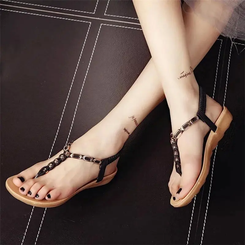 

Women Sandals Summer Outdoor Beach Flip-flops Fashion String Bead Casual Slides Non-slip Soft Slippers Sandalias de las mujeres
