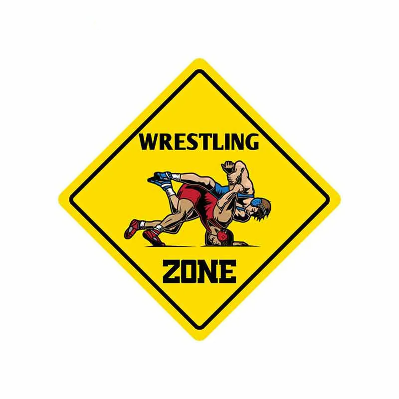 

13cm x 13cm Wrestling Zone Graphics Auto Funny Car Stickers Motorcycle Wall Door Car Bumper Waterproof Fine Vinyl Decals
