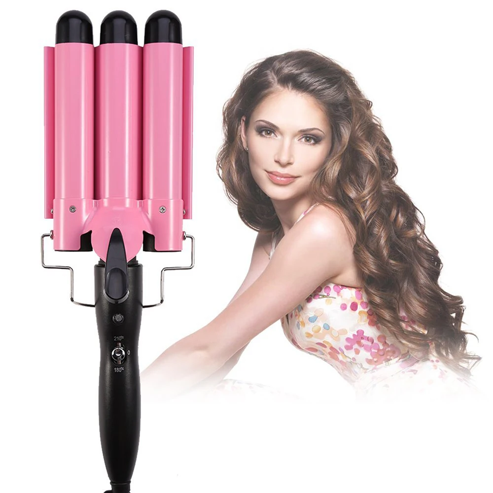 

Ceramic Hair Curler Triple Barrel Hair Styler Hair Waver Styling Tool 25mm 32mm Hair Crimper Curling Tongs Electric Curling Iron