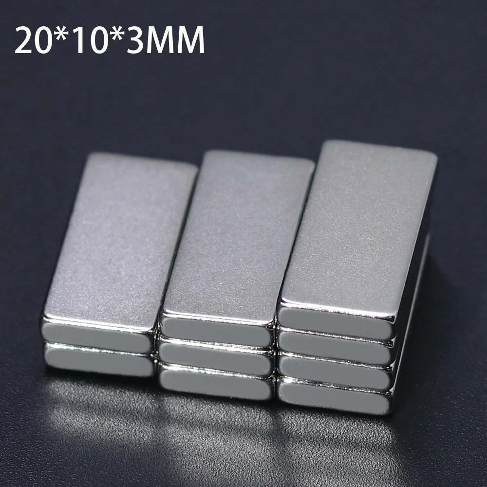 

Неодимовый магнит 20x10x3, 5/10/30/50 шт., Постоянный Блок N35 NdFeB, супермощные сильные магнитные Imanes