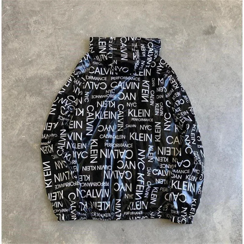 

Glossy coat men's golden loose jacket trendy fluorescent clothes luminous luminous clothing