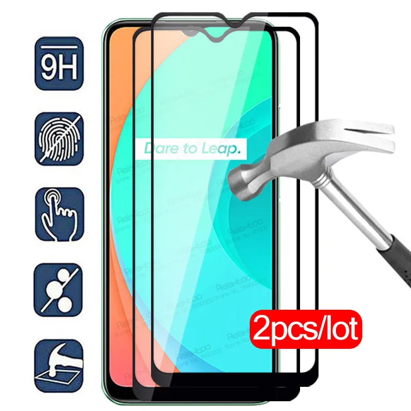 Защитное стекло с полным покрытием для Oppo Realme C11 2 шт. экрана Realmy C 11 2021 Realmec11