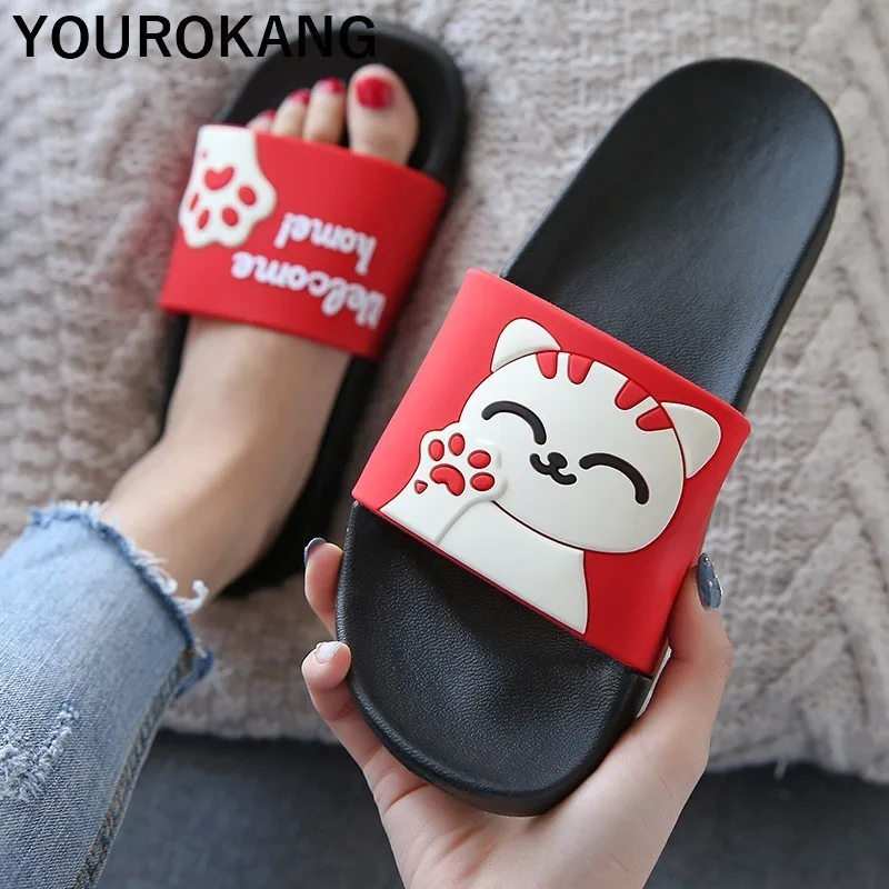 Летние женские шлепанцы Обувь для влюбленных пар Домашние Тапочки ванной с