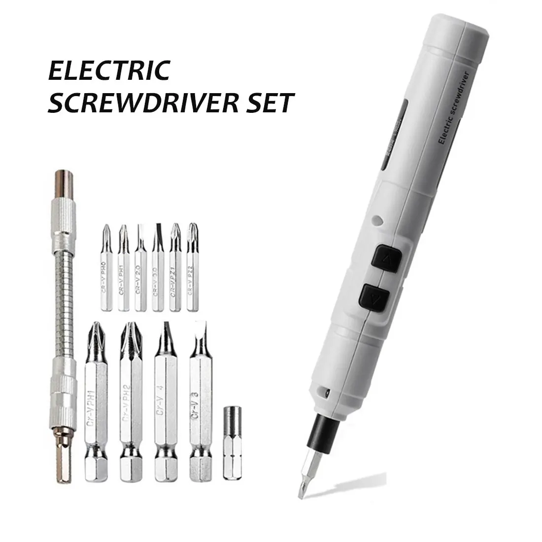 

Electrical Screwdriver Cordless Power Tools 3.6V Rechargeable Multifucntion Power Drill With 12/88pcs Bits Kits Set Household