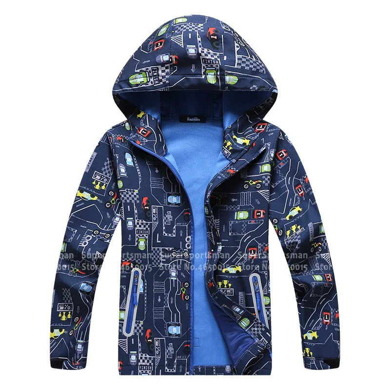 Зимняя флисовая куртка для мальчиков и девочек детская спортивная активного