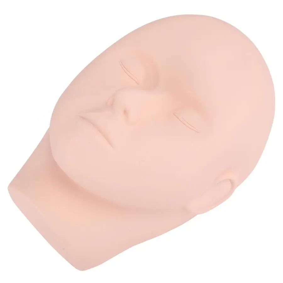 Силиконовый манекен для тренировки половинной головы лица кожаный татуировок