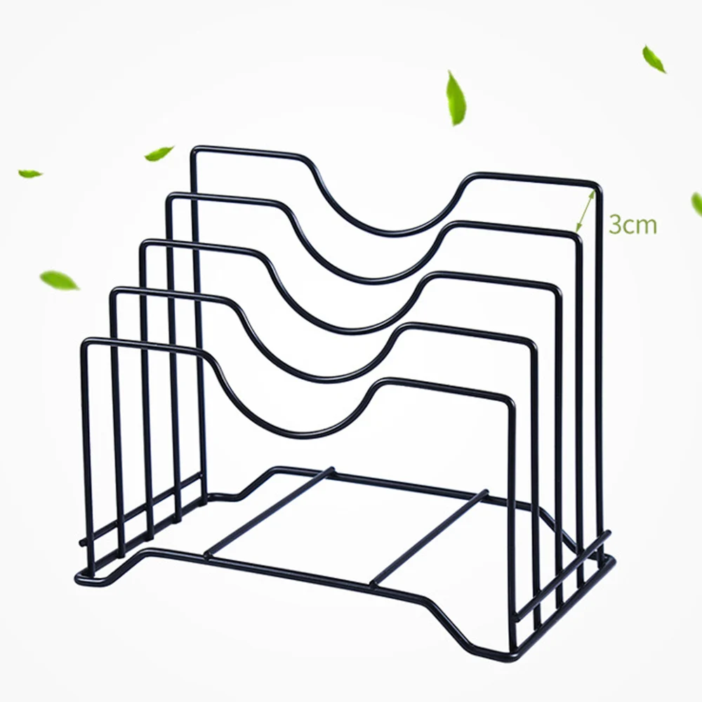 

Kitchen Drainer Knife Rack Shelf Chopping Cutting Board Holder Pan Pot Lid Cover Stand Plate Bakeware Storage Magazine Organizer