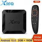 2021 X96Q Android Smart TV Box Android 10 Allwinner H313 четырехъядерный 2 Гб 16 Гб 4K 3D Wifi телеприставка Youtube Media Player 1G 8G tv Box