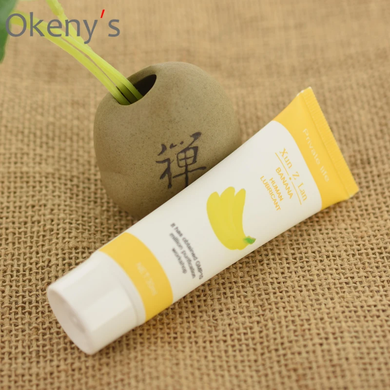 Смазка на водной основе со вкусом банана крем для тела Смазывающий масляный гель