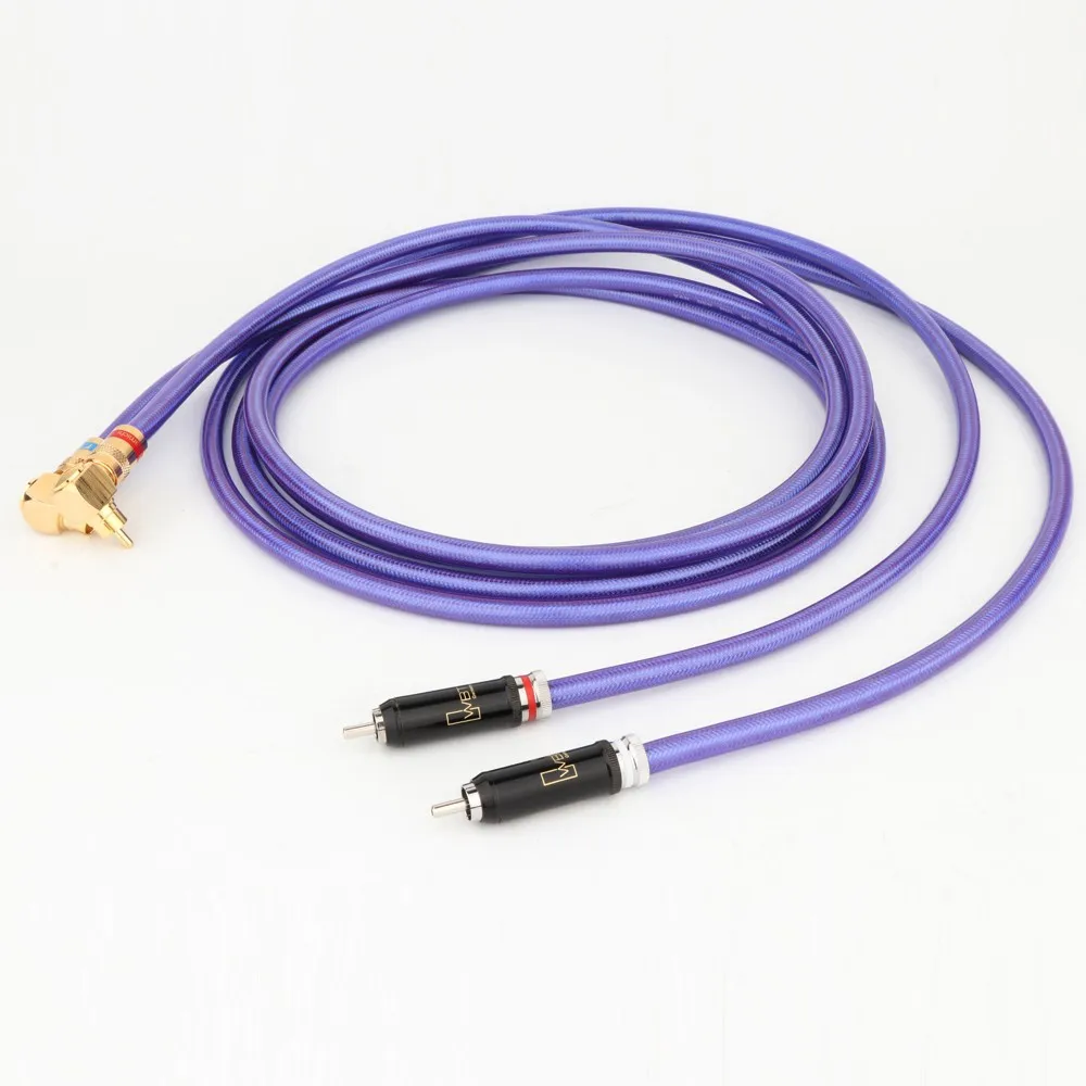 Высококачественный кабель для подключения аудио Van den Hul MC-SILVER IT 65 RCA с 24-каратным