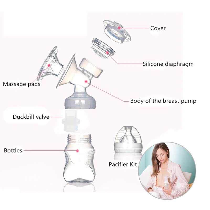 

Cushion For manual/electric Breast Pumps Silicone Generic Breastfeeding Manual Nursing Breast Strong Pump Baby Feeding Massage