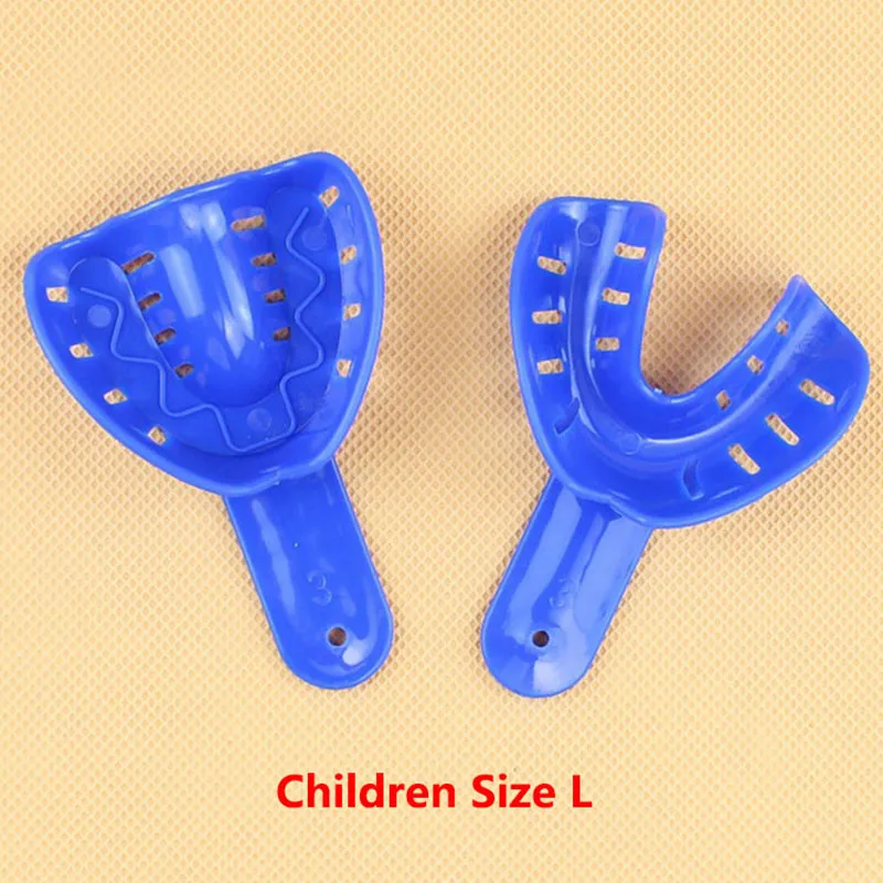 

2pcs Adult/ Children Dental Impression Trays Dentist Tools Plastic Materials Teeth Holder