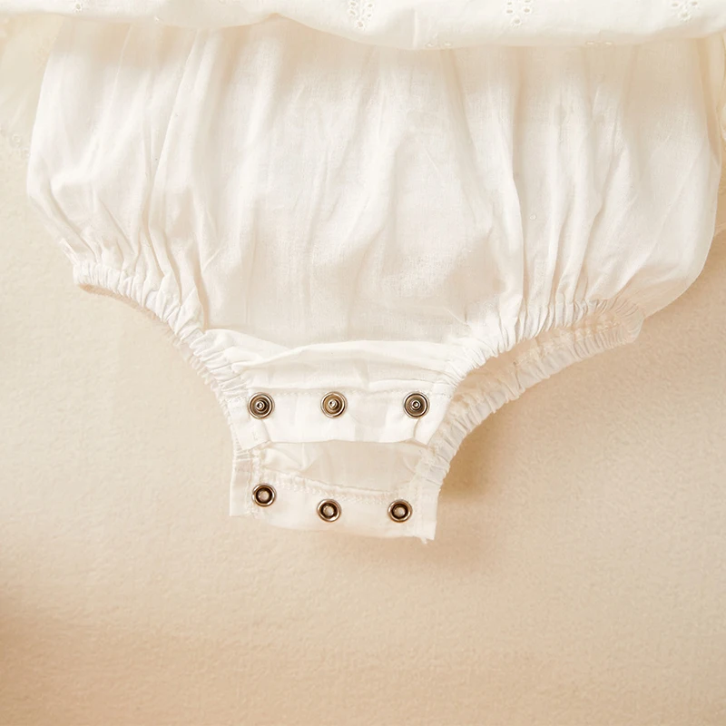 

Baby Girls Clothes Flying Sleeve Lace Dress Bodysuits Korean Style Toddler Girls One Piece Summer Baby Girls Outfit