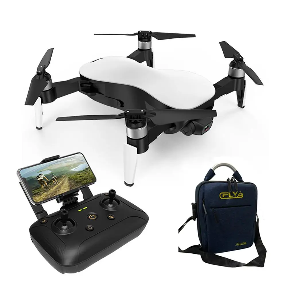 4k 3 battery bag C-FLY вера 5G WI-FI 1,2 км с видом от первого лица gps с 4K HD Камера 3-осевой стабильный Gimbal 25 минут времени полета RC Дрон Квадрокоптер RTF VS X12 - Цвет: 4k 3 battery bag