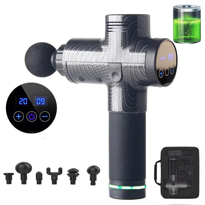 EMS массажный пистолет перезаряжаемый стимулятор мышц глубокая ткань